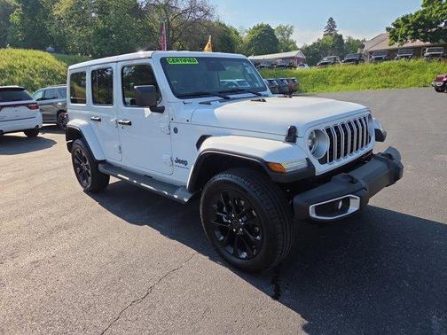 Bright White Clearcoat 2025 Jeep Wrangler 4xe Sahara