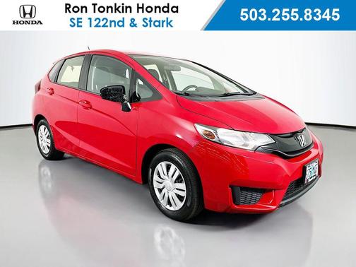 Red 2017 Honda Fit LX