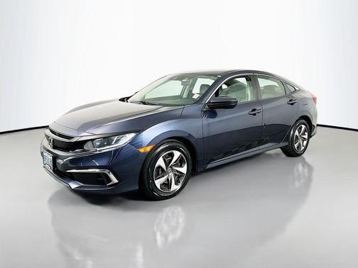 Aegean Blue Metallic 2019 Honda Civic LX