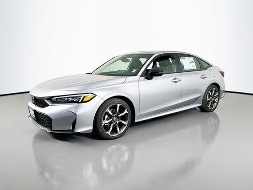 Solar Silver Metallic 2026 Honda Civic Hybrid Sport Touring