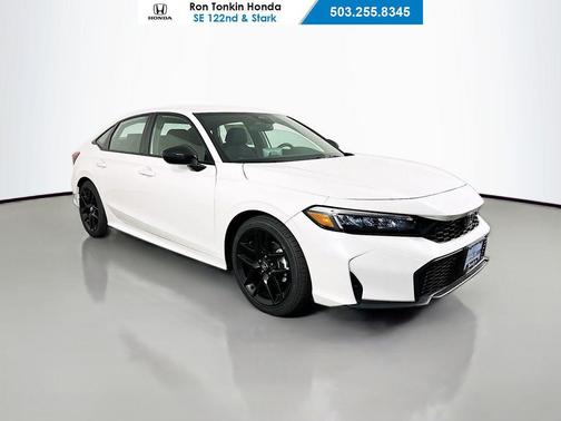 Platinum White Pearl 2026 Honda Civic Sport