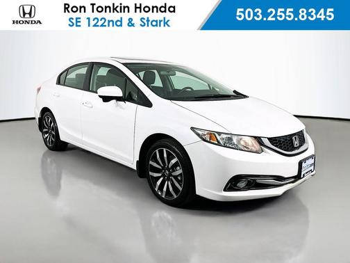 Taffeta White 2015 Honda Civic EX-L