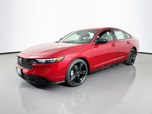 Radiant Red Metallic 2026 Honda Accord Hybrid Sport-L