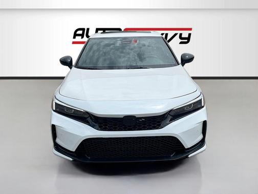 Platinum White Pearl 2025 Honda Civic Hybrid Sport Touring