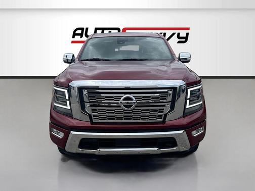 Cardinal Red Metallic 2024 Nissan Titan Platinum Reserve