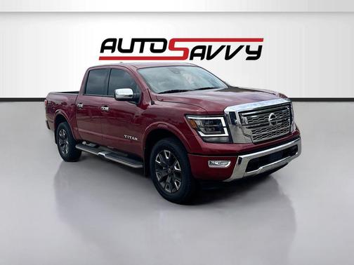 Cardinal Red Metallic 2024 Nissan Titan Platinum Reserve