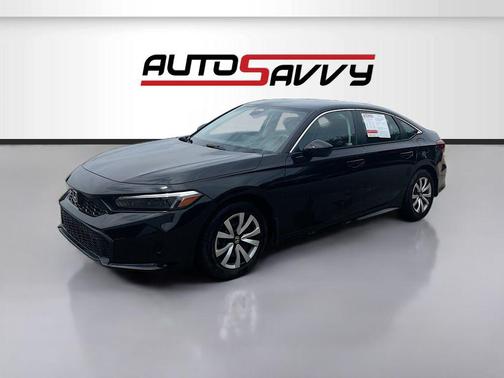 Crystal Black Pearl 2025 Honda Civic LX