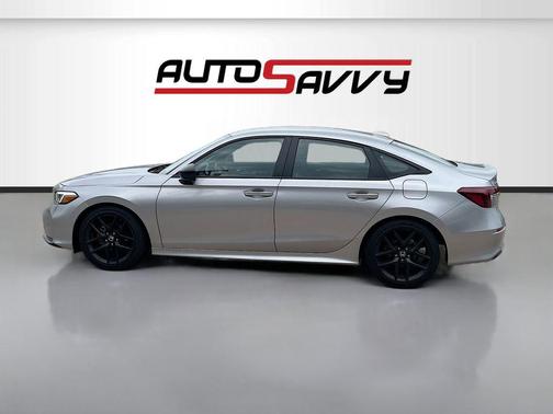 Solar Silver Metallic 2025 Honda Civic Sport