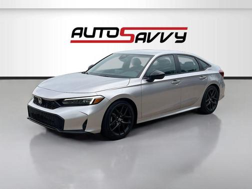 Solar Silver Metallic 2025 Honda Civic Sport
