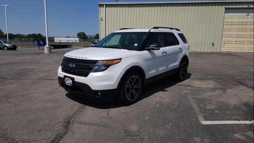 White Platinum Clearcoat Metallic 2014 Ford Explorer Sport