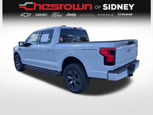 Space White Metallic 2025 Ford F-150 Lightning Flash