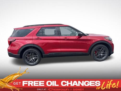 Red 2026 Ford Explorer ST-Line