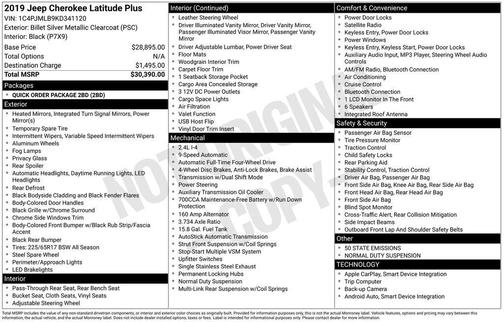 2019 Jeep Cherokee Latitude Plus