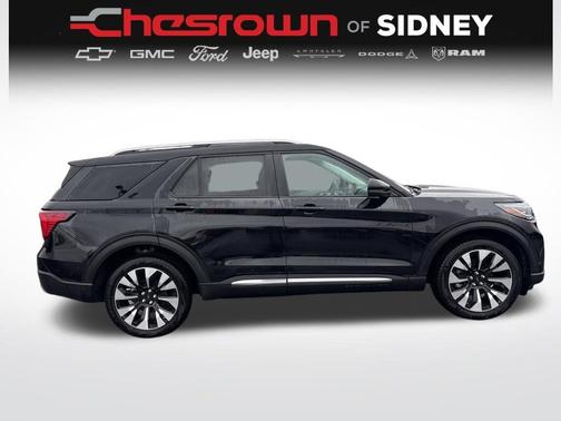 Black Metallic 2025 Ford Explorer Platinum
