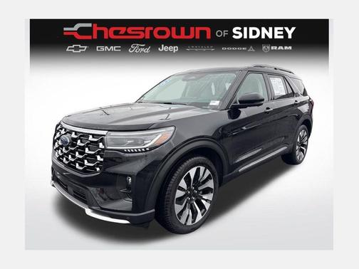 Black Metallic 2025 Ford Explorer Platinum