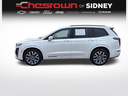 Crystal White Tri-Coat 2024 Cadillac XT6 Sport AWD