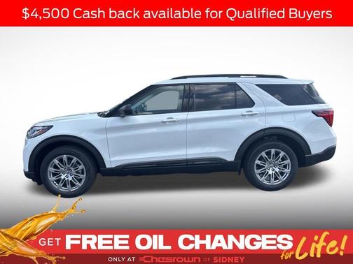 White Metallic 2026 Ford Explorer Active