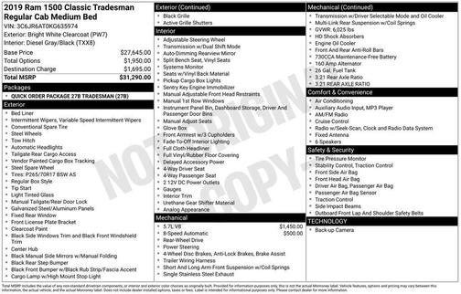 2019 RAM 1500 Classic Tradesman