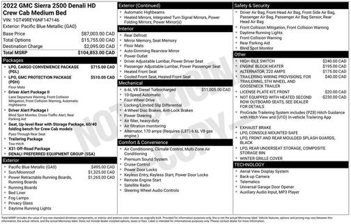 2022 GMC Sierra 2500 Denali