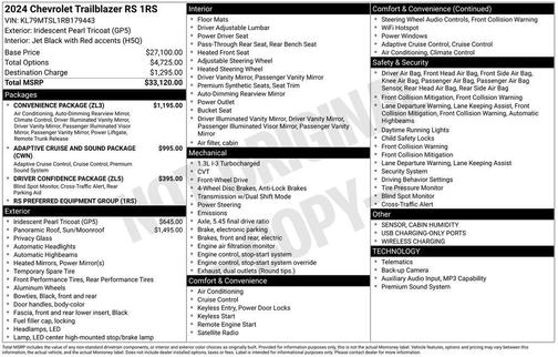 2024 Chevrolet Trailblazer RS