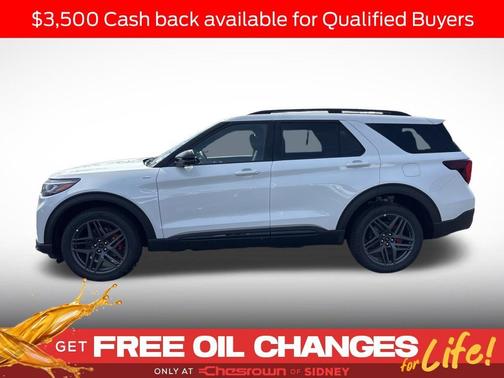 White 2026 Ford Explorer ST-Line