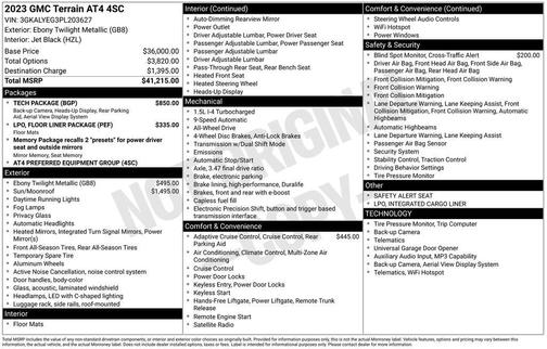 Ebony Twilight Metallic 2023 GMC Terrain AT4