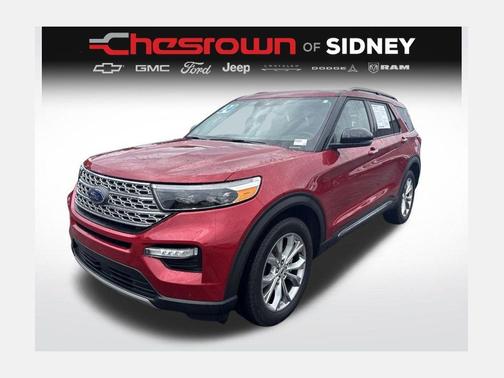 Red Metallic 2024 Ford Explorer Limited
