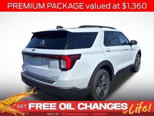 White Metallic 2026 Ford Explorer ST-Line