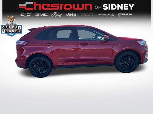 Rapid Red Metallic Tinted Clearcoat 2024 Ford Edge ST Line