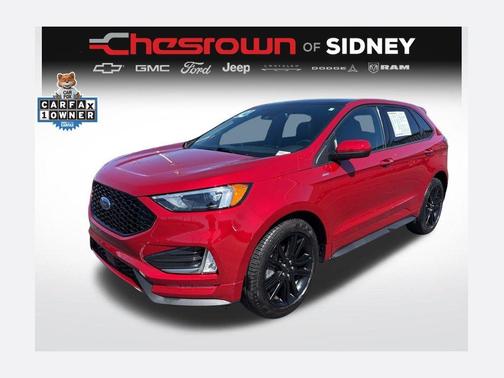 Rapid Red Metallic Tinted Clearcoat 2024 Ford Edge ST Line