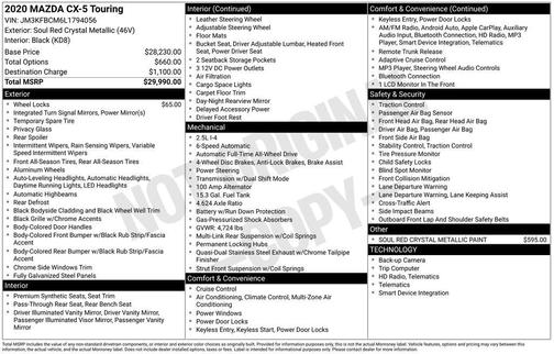 2020 Mazda CX-5 Touring