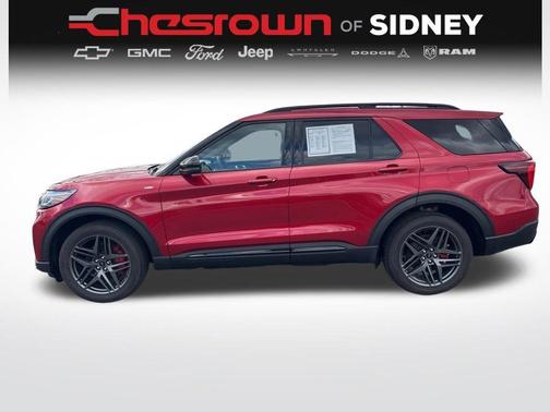 Red Metallic 2025 Ford Explorer ST-Line