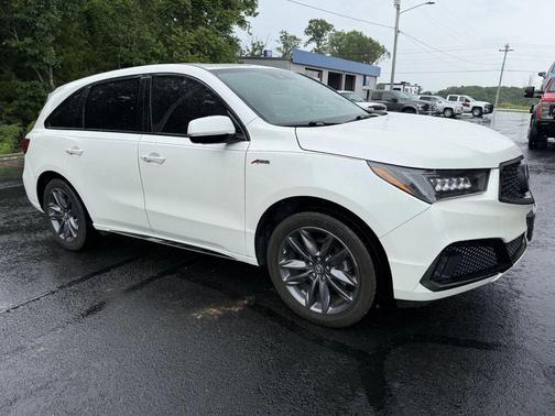 White Diamond Pearl 2019 Acura MDX 3.5L Technology & A-Spec Pkgs