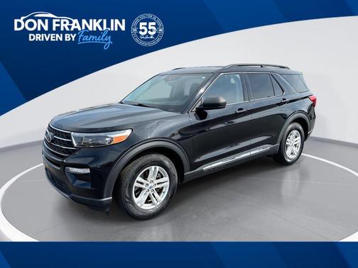 AGATE BLACK METALLIC 2021 Ford Explorer XLT