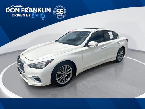 Majestic White 2023 INFINITI Q50 3.0t LUXE