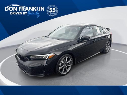 Crystal Black Pearl 2025 Honda Civic Hybrid Sport Touring