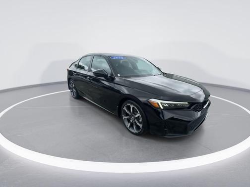 Crystal Black Pearl 2025 Honda Civic Hybrid Sport Touring