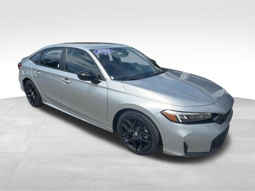 Solar Silver Metallic 2025 Honda Civic Sport