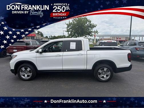 Platinum White Pearl 2025 Honda Ridgeline RTL