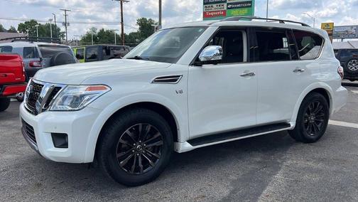 White 2020 Nissan Armada Platinum