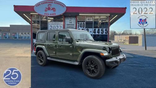 Green 2021 Jeep Wrangler Unlimited Sahara Altitude