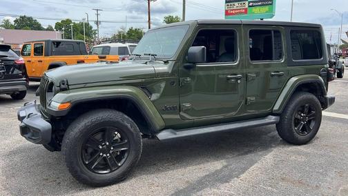 Green 2021 Jeep Wrangler Unlimited Sahara Altitude
