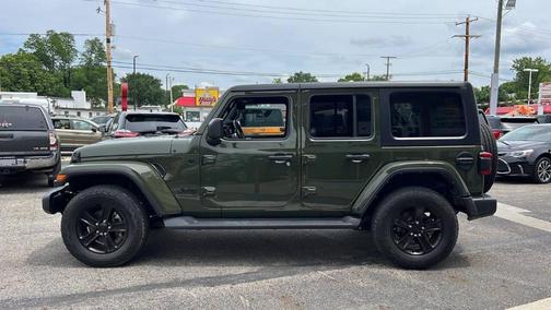 Green 2021 Jeep Wrangler Unlimited Sahara Altitude