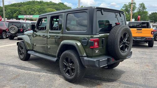 Green 2021 Jeep Wrangler Unlimited Sahara Altitude