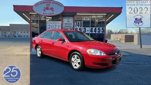 Red 2008 Chevrolet Impala LS