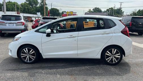 White 2015 Honda Fit EX