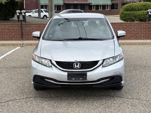 Alabaster Silver Metallic 2014 Honda Civic LX