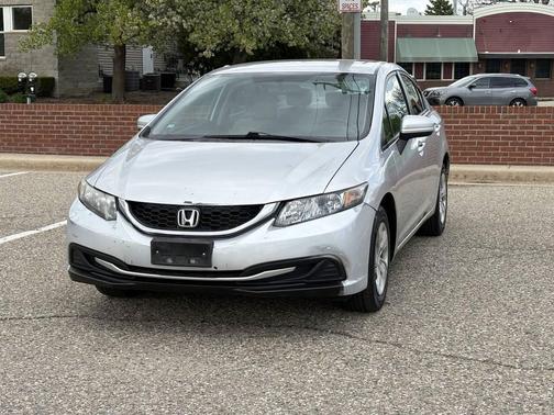 Alabaster Silver Metallic 2014 Honda Civic LX