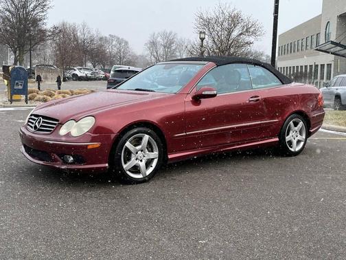 Red 2005 Mercedes-Benz CLK-Class 500 Cabriolet