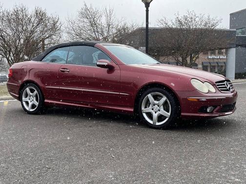 Red 2005 Mercedes-Benz CLK-Class 500 Cabriolet